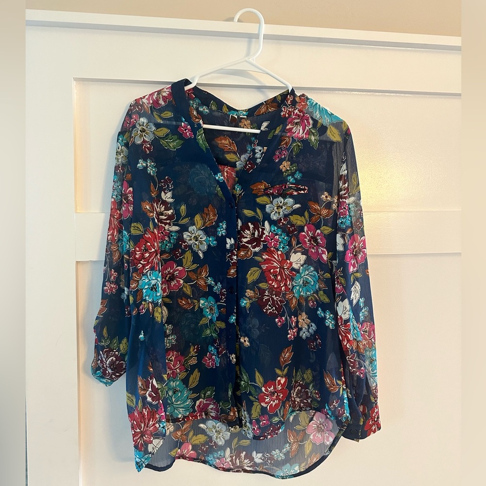 Kut from the Kloth Floral Blouse-Petite